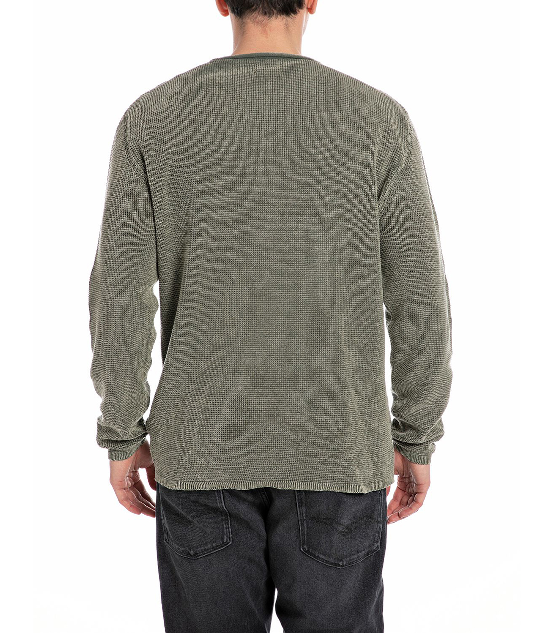 コットンウォッシュプルオーバー 詳細画像 ミリタリーグレー 2